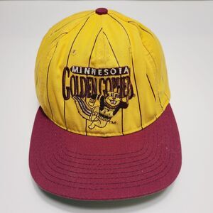 Vintage Minnesota Golden Gophers Hat College Pinstripe The Game Snapback